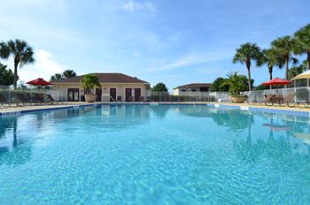 Resort-inspired swimming pool